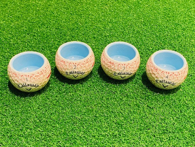 Set - 4er - Birdie Juice Shots - Callaway SUPERSOFT SPLATTER ROT