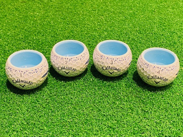 Set - 4er - Birdie Juice Shots - Callaway SUPERSOFT SPLATTER BLAU