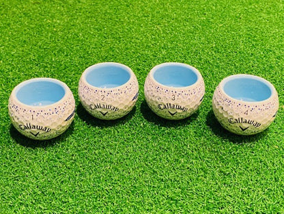 Set - 4er - Birdie Juice Shots - Callaway SUPERSOFT SPLATTER BLAU