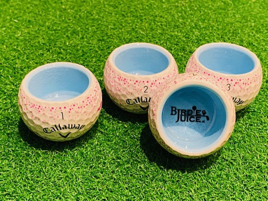 Set - 4er - Birdie Juice Shots - Callaway SUPERSOFT SPLATTER PINK