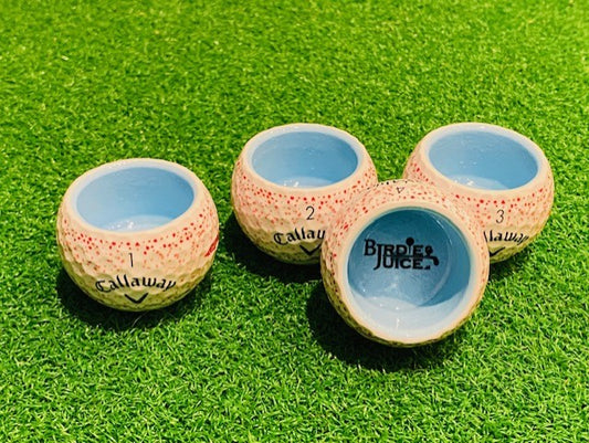 Set - 4er - Birdie Juice Shots - Callaway SUPERSOFT SPLATTER ROT